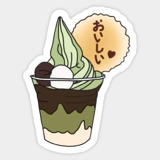 Matcha Soft Icecream Sticker